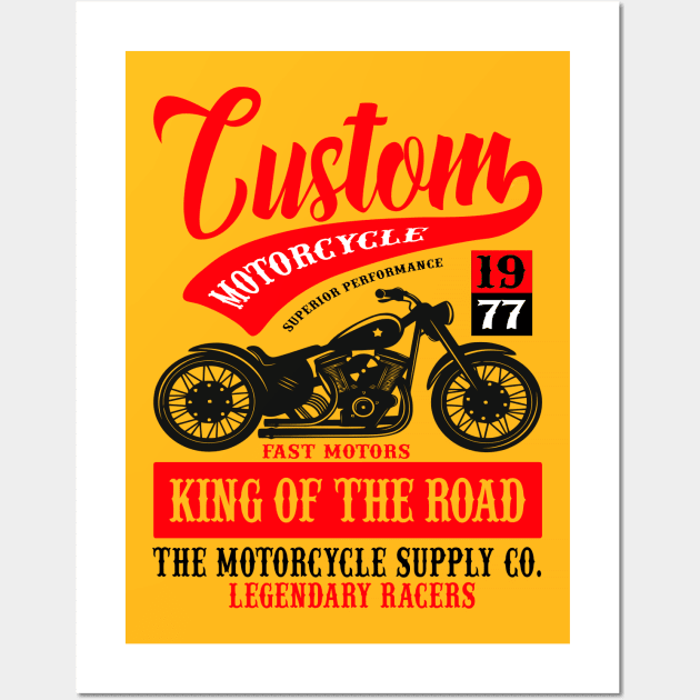 custom motorcycle Wall Art by enzo123